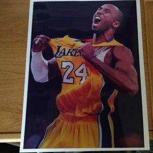 NEW!💯 KOBE BRYANT LOS ANGELES LAKERS 8.5x11 ULTRA GLOSSY BASKETBALL POSTER🔥